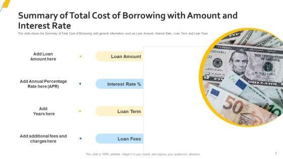 Summary_Of_Total_Cost_Of_Borrowing_With_Amount_And_Interest_Rate_Formats_PDF_Slide_1.jpg