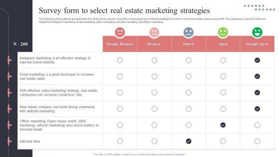 Survey_Form_To_Select_Real_Estate_Marketing_Strategies_Summary_PDF_Slide_1.jpg