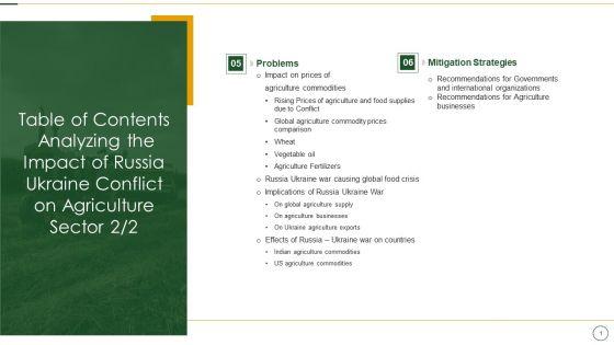 Table_Of_Contents_Analyzing_The_Impact_Of_Russia_Ukraine_Conflict_On_Agriculture_Sector_Rules_Brochure_PDF_Slide_1.jpg