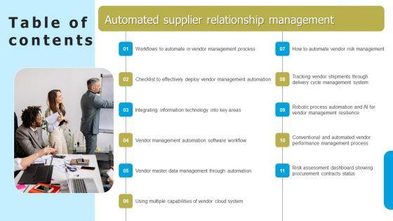 Table_Of_Contents_Automated_Supplier_Relationship_Management_Wd_Information_PDF_Slide_1.jpg