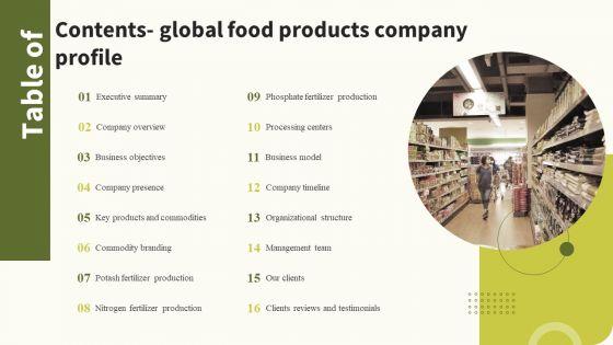Table_Of_Contents_Contents_Global_Food_Products_Company_Profile_Pictures_PDF_Slide_1.jpg