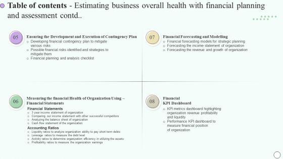 Table_Of_Contents_Estimating_Business_Overall_Health_With_Financial_Planning_And_Assessment_Portrait_PDF_Slide_2.jpg