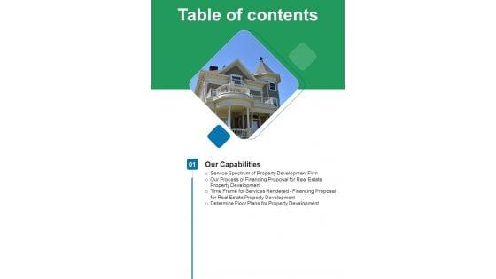 Table_Of_Contents_Financing_Proposal_For_Real_Estate_Property_Development_One_Pager_Sample_Example_Document_Slide_1.jpg