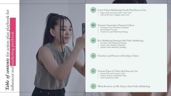 Table_Of_Contents_For_Action_Plan_Playbook_For_Influencer_Reel_Marketing_Playbook_Cont_Infographics_PDF_Slide_2.jpg