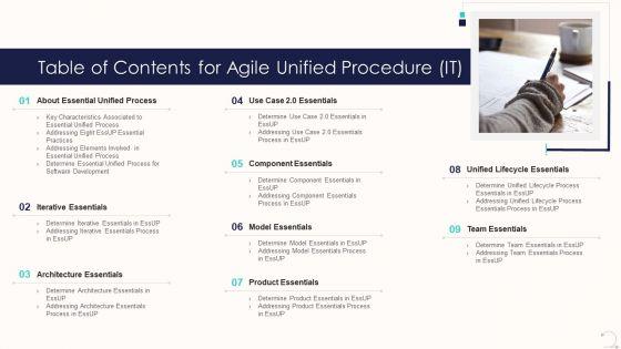 Table_Of_Contents_For_Agile_Unified_Procedure_It_Ideas_PDF_Slide_1.jpg