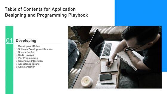 Table_Of_Contents_For_Application_Designing_And_Programming_Playbook_Demonstration_PDF_Slide_1.jpg