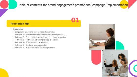 Table_Of_Contents_For_Brand_Engagement_Promotional_Campaign_Implementation_Analysis_Rules_PDF_Slide_1.jpg