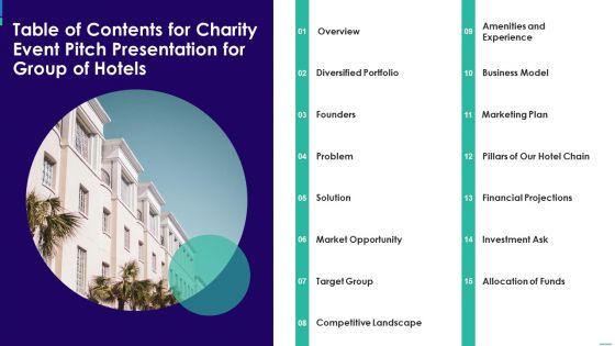 Table_Of_Contents_For_Charity_Event_Pitch_Presentation_For_Group_Of_Hotels_Pictures_PDF_Slide_1.jpg