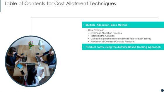 Table_Of_Contents_For_Cost_Allotment_Techniques_Slide_Guidelines_PDF_Slide_1.jpg