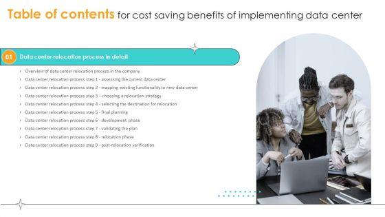 Table_Of_Contents_For_Cost_Saving_Benefits_Of_Implementing_Data_Center_Plan_Download_PDF_Slide_1.jpg