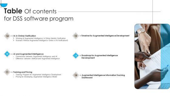 Table_Of_Contents_For_DSS_Software_Program_Ppt_PowerPoint_Presentation_File_Outfit_PDF_Slide_2.jpg