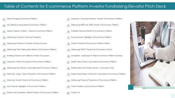 Table_Of_Contents_For_E_Commerce_Platform_Investor_Fundraising_Elevator_Pitch_Deck_Clipart_PDF_Slide_1.jpg
