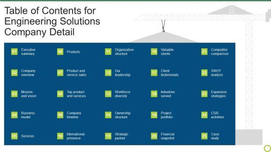Table_Of_Contents_For_Engineering_Solutions_Company_Detail_Ideas_PDF_Slide_1.jpg