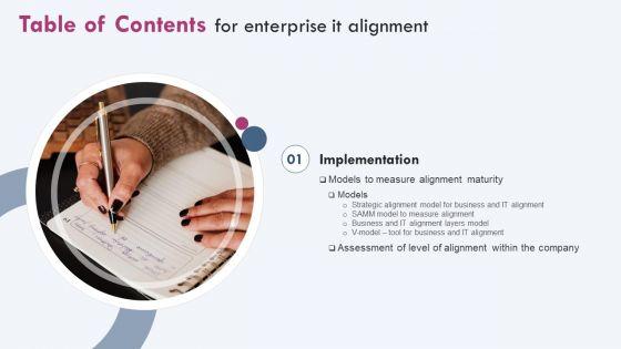 Table_Of_Contents_For_Enterprise_IT_Alignment_Ppt_PowerPoint_Presentation_Diagram_PDF_Slide_1.jpg