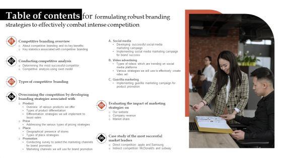 Table_Of_Contents_For_Formulating_Robust_Branding_Strategies_To_Effectively_Combat_Intense_Competition_Summary_PDF_Slide_1.jpg