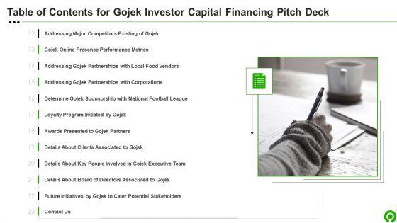 Table_Of_Contents_For_Gojek_Investor_Capital_Financing_Pitch_Deck_Designs_PDF_Slide_2.jpg