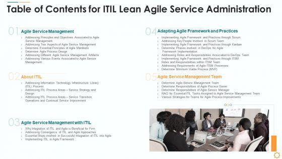 Table_Of_Contents_For_ITIL_Lean_Agile_Service_Administration_Clipart_PDF_Slide_1.jpg