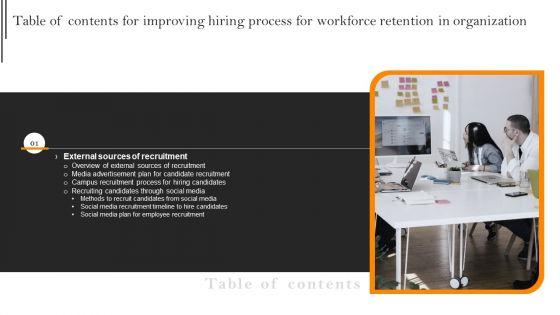 Table_Of_Contents_For_Improving_Hiring_Process_For_Workforce_Retention_In_Organization_Sources_Introduction_PDF_Slide_1.jpg