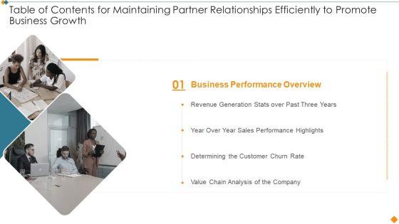 Table_Of_Contents_For_Maintaining_Partner_Relationships_Efficiently_To_Promote_Business_Brochure_PDF_Slide_1.jpg