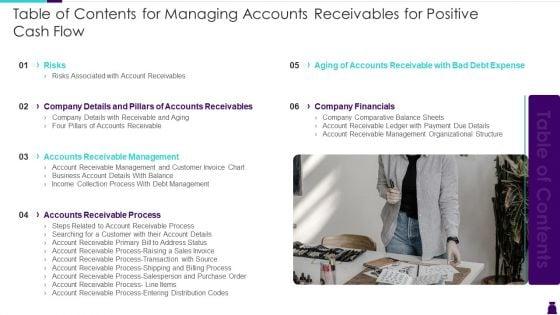 Table_Of_Contents_For_Managing_Accounts_Receivables_For_Positive_Cash_Flow_Professional_PDF_Slide_1.jpg