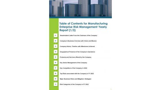 Table_Of_Contents_For_Manufacturing_Enterprise_Risk_Management_Yearly_Report_One_Pager_Documents_Slide_1.jpg