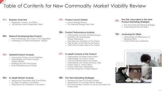 Table_Of_Contents_For_New_Commodity_Market_Viability_Review_Structure_PDF_Slide_1.jpg