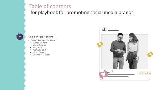 Table_Of_Contents_For_Playbook_For_Promoting_Social_Media_Brands_Slide_Infographics_PDF_Slide_1.jpg