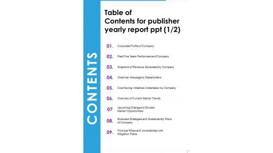 Table_Of_Contents_For_Publisher_Yearly_Report_Ppt_One_Pager_Documents_Slide_1.jpg