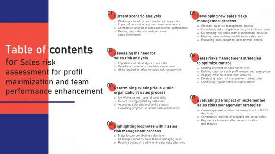 Table_Of_Contents_For_Sales_Risk_Assessment_For_Profit_Maximization_And_Team_Performance_Enhancement_Portrait_PDF_Slide_1.jpg