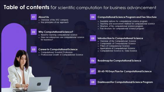 Table_Of_Contents_For_Scientific_Computation_For_Business_Advancement_Download_PDF_Slide_1.jpg