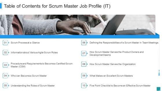 Table_Of_Contents_For_Scrum_Master_Job_Profile_IT_Rules_PDF_Slide_1.jpg