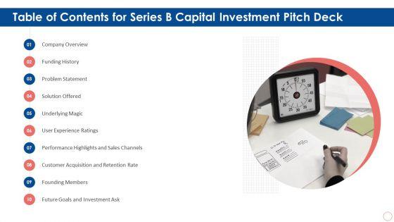 Table_Of_Contents_For_Series_B_Capital_Investment_Pitch_Deck_Ppt_Model_Example_Topics_PDF_Slide_1.jpg