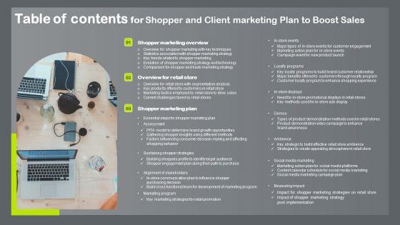 Table_Of_Contents_For_Shopper_And_Client_Marketing_Plan_To_Boost_Sales_Summary_PDF_Slide_1.jpg