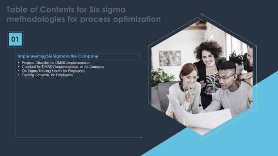 Table_Of_Contents_For_Six_Sigma_Methodologies_For_Process_Optimization_Employees_Sample_PDF_Slide_1.jpg
