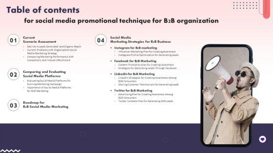 Table_Of_Contents_For_Social_Media_Promotional_Technique_For_B2b_Organization_Rules_PDF_Slide_1.jpg