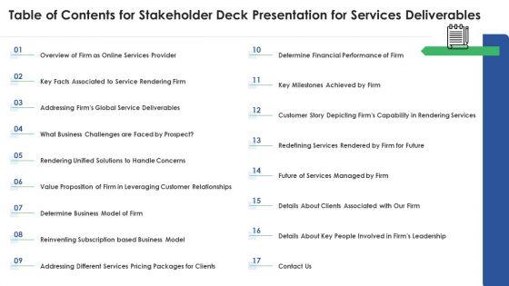 Table_Of_Contents_For_Stakeholder_Deck_Presentation_For_Services_Deliverables_Template_PDF_Slide_1.jpg