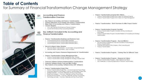 Table_Of_Contents_For_Summary_Of_Financial_Transformation_Change_Management_Strategy_Information_PDF_Slide_1.jpg