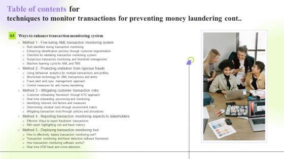 Table_Of_Contents_For_Techniques_To_Monitor_Transactions_For_Preventing_Money_Laundering_Introduction_PDF_Slide_2.jpg