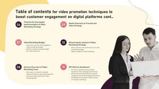 Table_Of_Contents_For_Video_Promotion_Techniques_To_Boost_Customer_Engagement_On_Digital_Platforms_Pictures_PDF_Slide_2.jpg