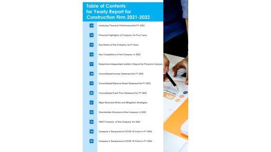 Table_Of_Contents_For_Yearly_Report_For_Construction_Firm_2021_2022_One_Pager_Documents_Slide_2.jpg