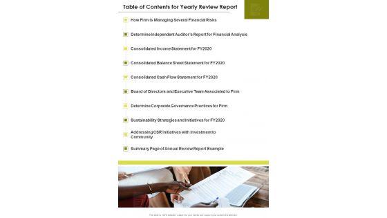 Table_Of_Contents_For_Yearly_Review_Report_One_Pager_Documents_Slide_2.jpg