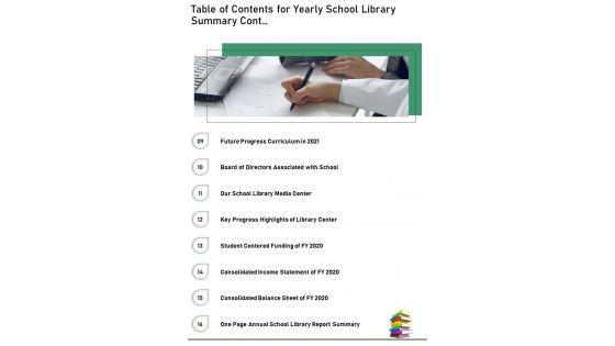 Table_Of_Contents_For_Yearly_School_Library_Summary_One_Pager_Documents_Slide_2.jpg
