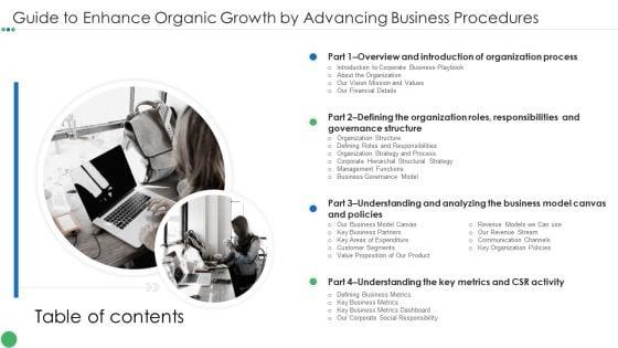 Table_Of_Contents_Guide_To_Enhance_Organic_Growth_By_Advancing_Business_Procedures_Elements_PDF_Slide_1.jpg
