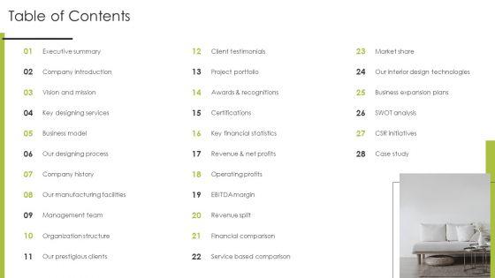Table_Of_Contents_Home_Interior_Styling_Services_Company_Profile_Pictures_PDF_Slide_1.jpg