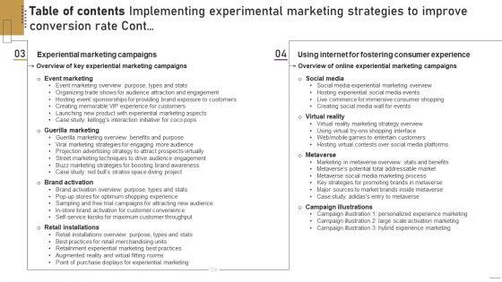 Table_Of_Contents_Implementing_Experimental_Marketing_Strategies_To_Improve_Conversion_Rate_Themes_PDF_Slide_2.jpg