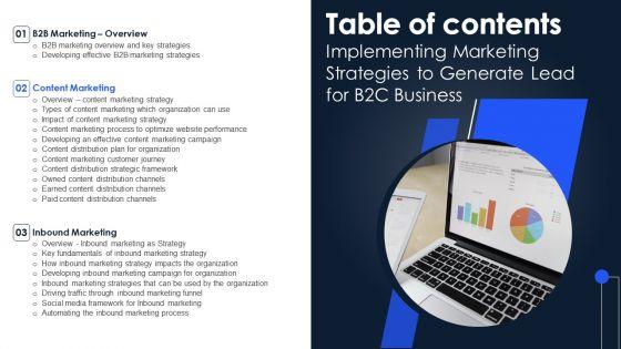 Table_Of_Contents_Implementing_Marketing_Strategies_To_Generate_Lead_For_B2C_Business_Mockup_PDF_Slide_1.jpg