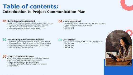 Table_Of_Contents_Introduction_To_Project_Communication_Plan_Background_PDF_Slide_1.jpg