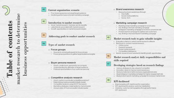 Table_Of_Contents_Market_Research_To_Determine_Business_Opportunities_Brochure_PDF_Slide_1.jpg
