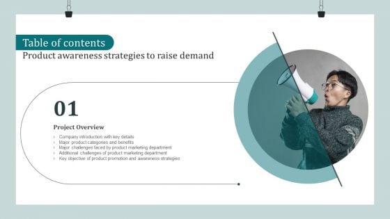 Table_Of_Contents_Product_Awareness_Strategies_To_Raise_Demand_Key_Graphics_PDF_Slide_1.jpg