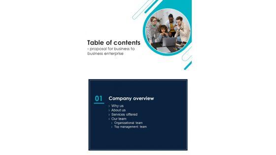 Table_Of_Contents_Proposal_For_Business_To_Business_Enterprise_One_Pager_Sample_Example_Document_Slide_1.jpg